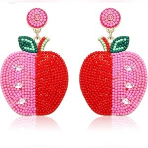 Perfect for fall or that special teacher! Super cute Apple post earrings!